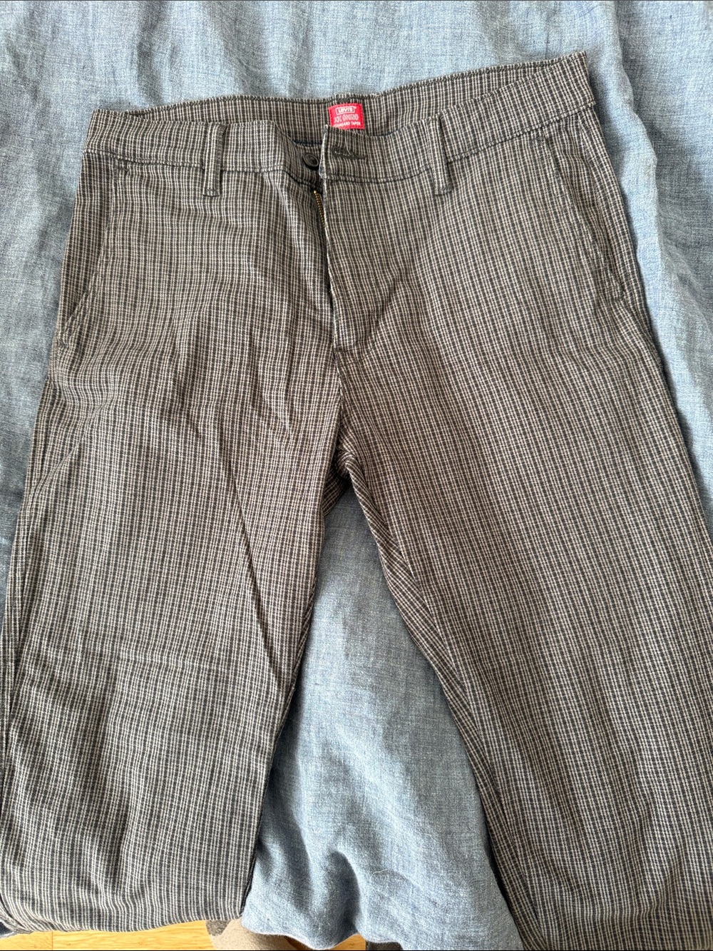 Levi's Brown Micro-Check Chinos
